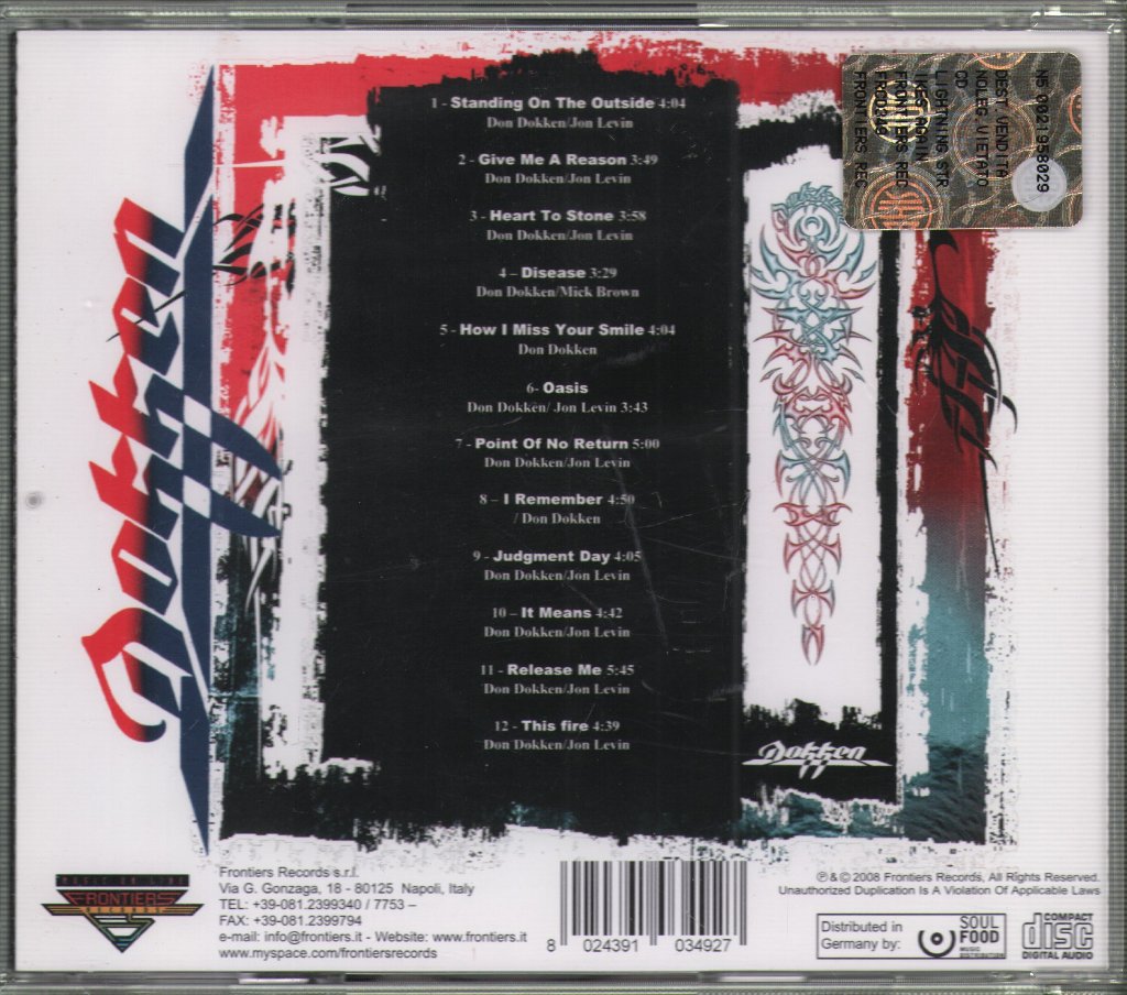 Dokken - Lightning Strikes Again - Cd