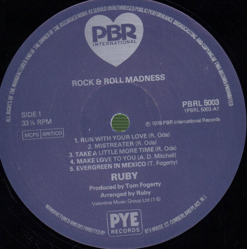 Ruby (70'S Group) - Rock And Roll Madness - Lp