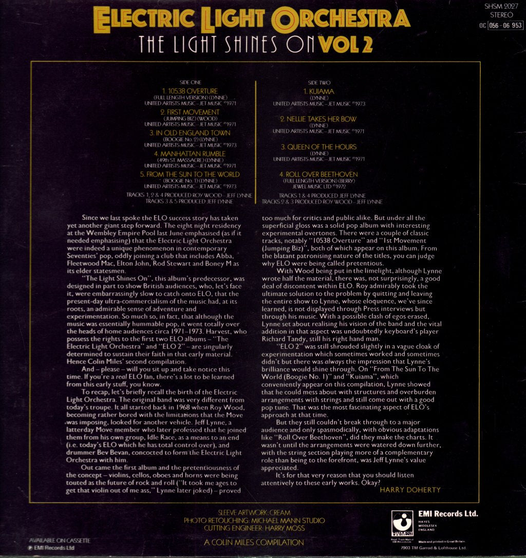Electric Light Orchestra - Light Shines On Vol 2 - Lp