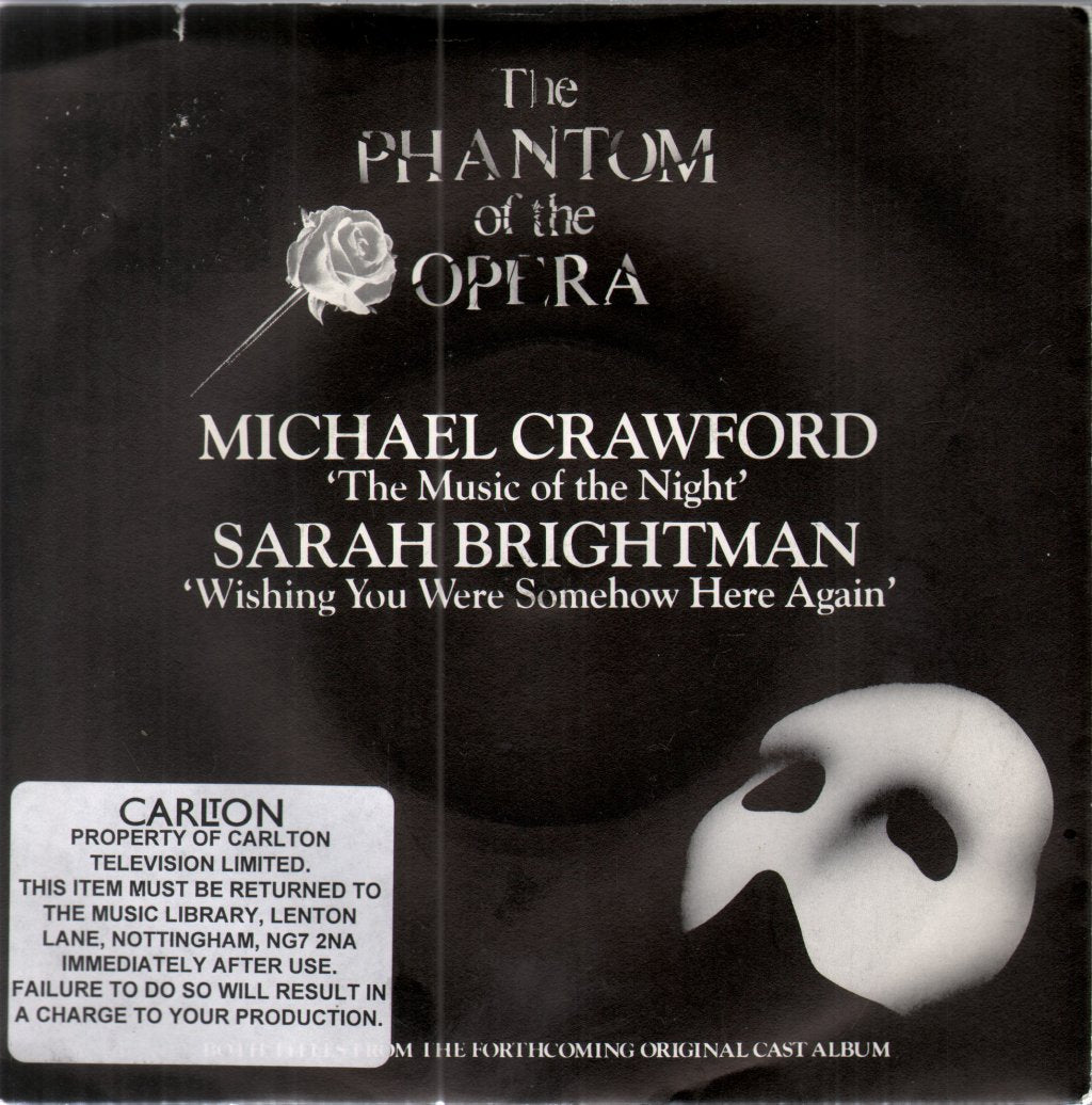 Michael Crawford/Sarah Brightman - Music Of The Night/Wishing You Were Somehow Here Again - 7 Inch