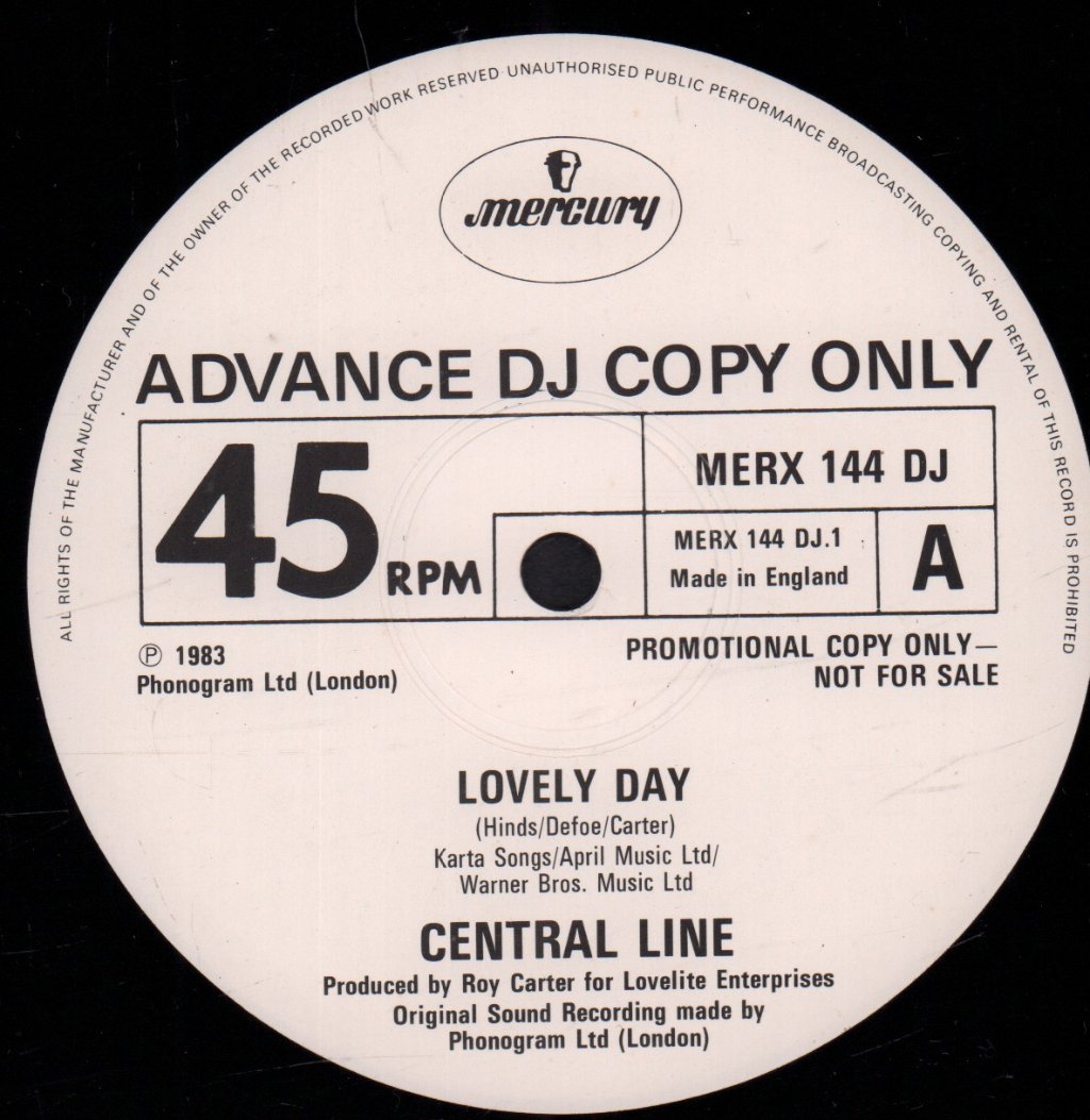 Central Line - Lovely Day - 12 Inch