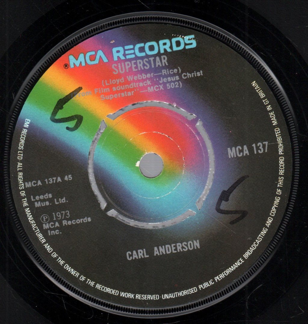 Carl Anderson / Yvonne Elliman - Superstar / I Don't Know How To Love Him - 7 Inch