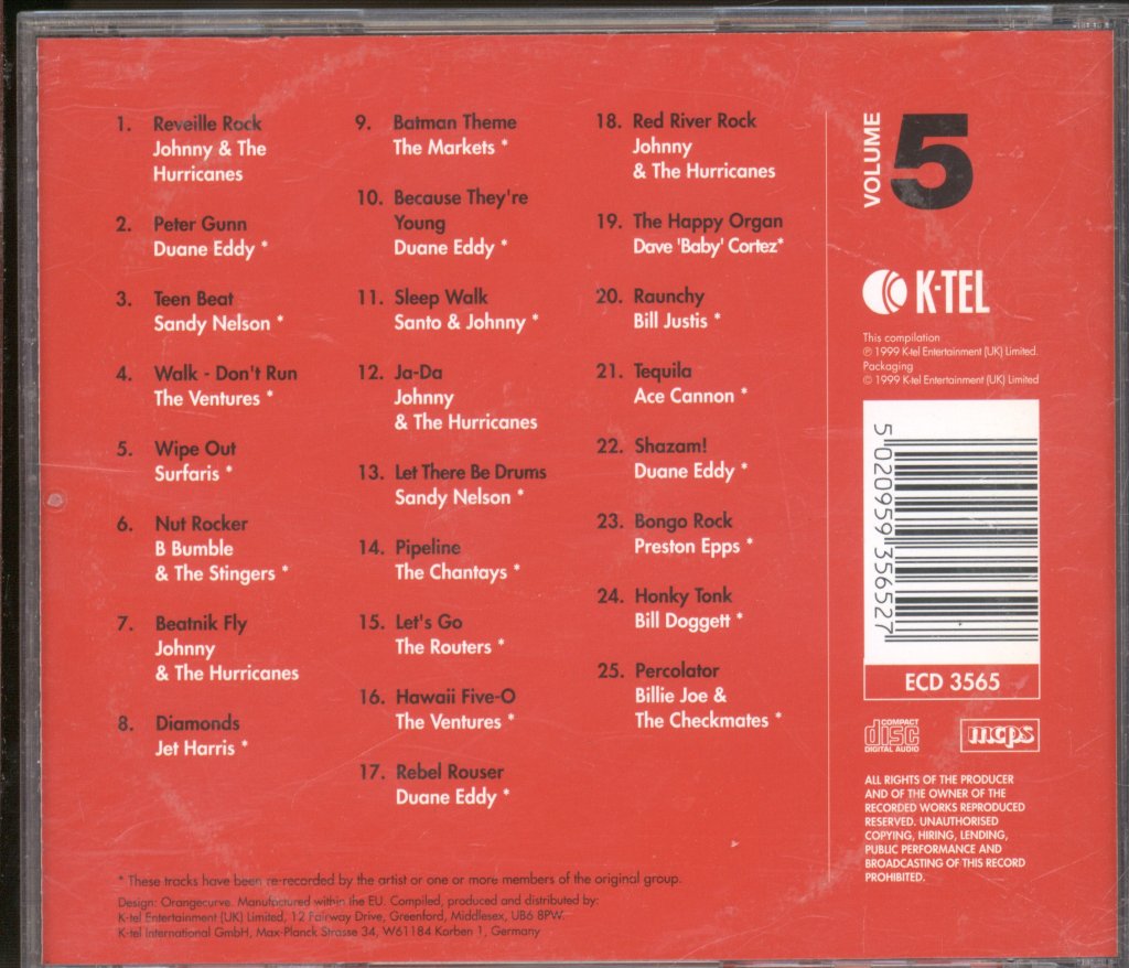 Various Artists - Strictly Instrumental Rock N Roll Story volume 5 - Cd