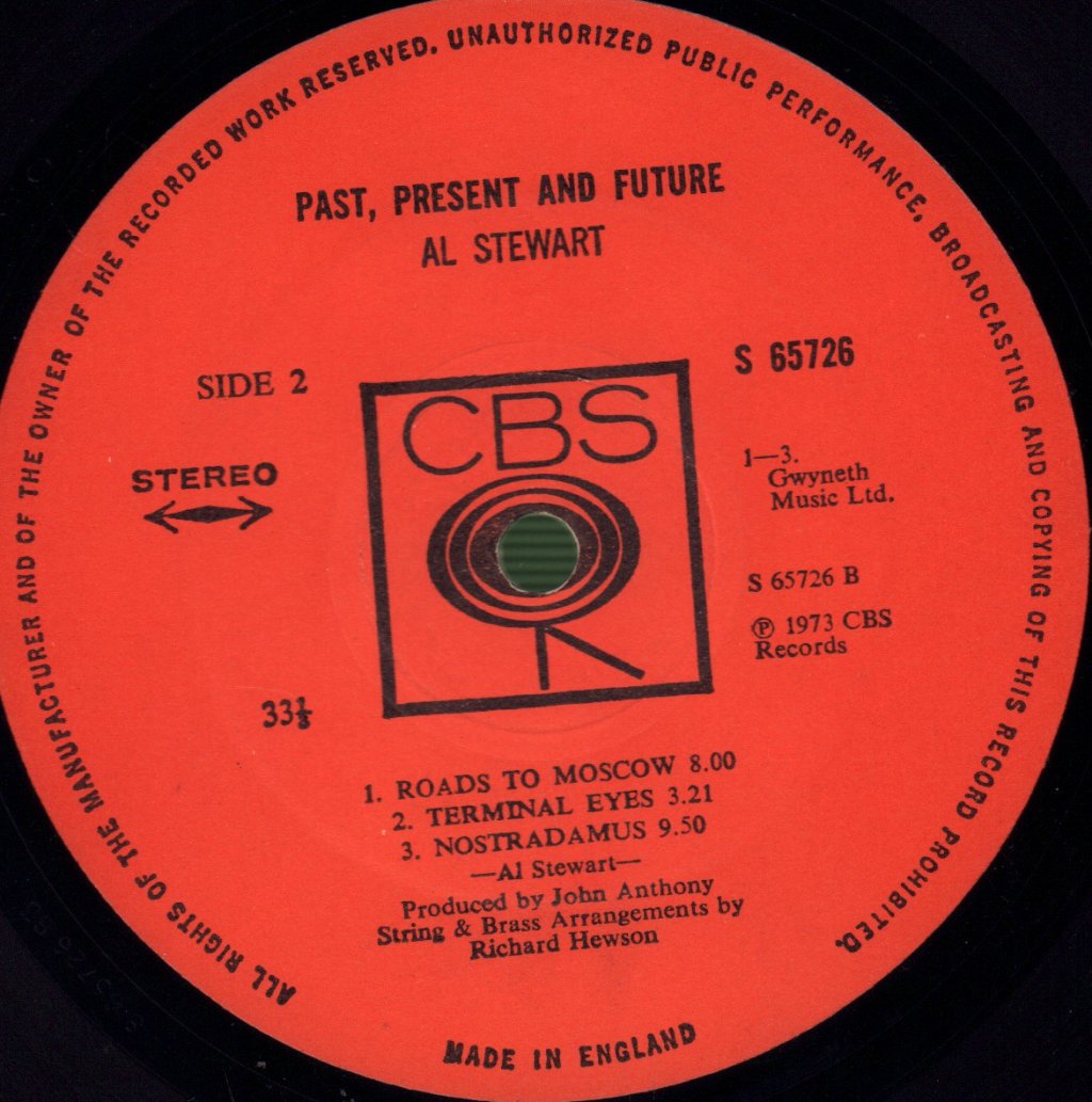 Al Stewart - Past, Present & Future - Lp