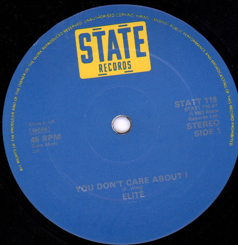 elite (reggae) - You Don't Care About I - 12 Inch