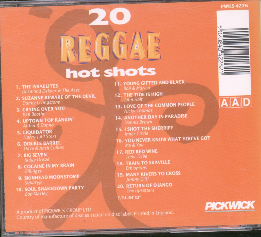 Various Artists - 20 Reggae Hot Shots - Cd