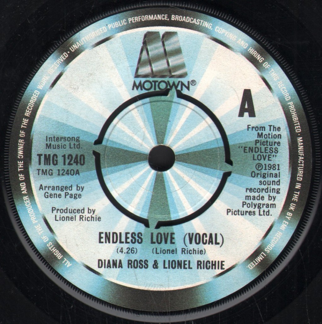 Diana Ross And Lionel Richie - Endless Love - 7 Inch