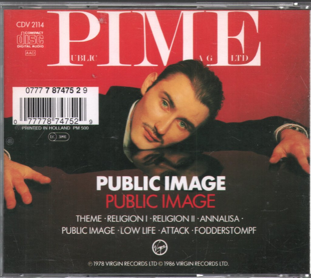Public Image Limited - Public Image (First Issue) - Cd