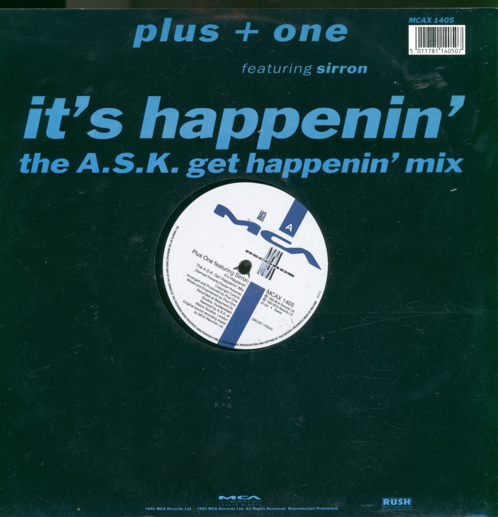 Plus + One - It's Happenin' (Remix) - 12 Inch