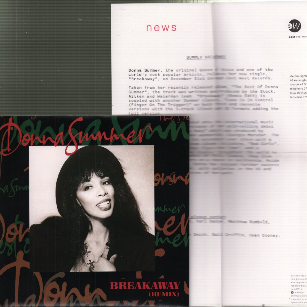 Donna Summer - Breakaway (Remix) - 7 Inch