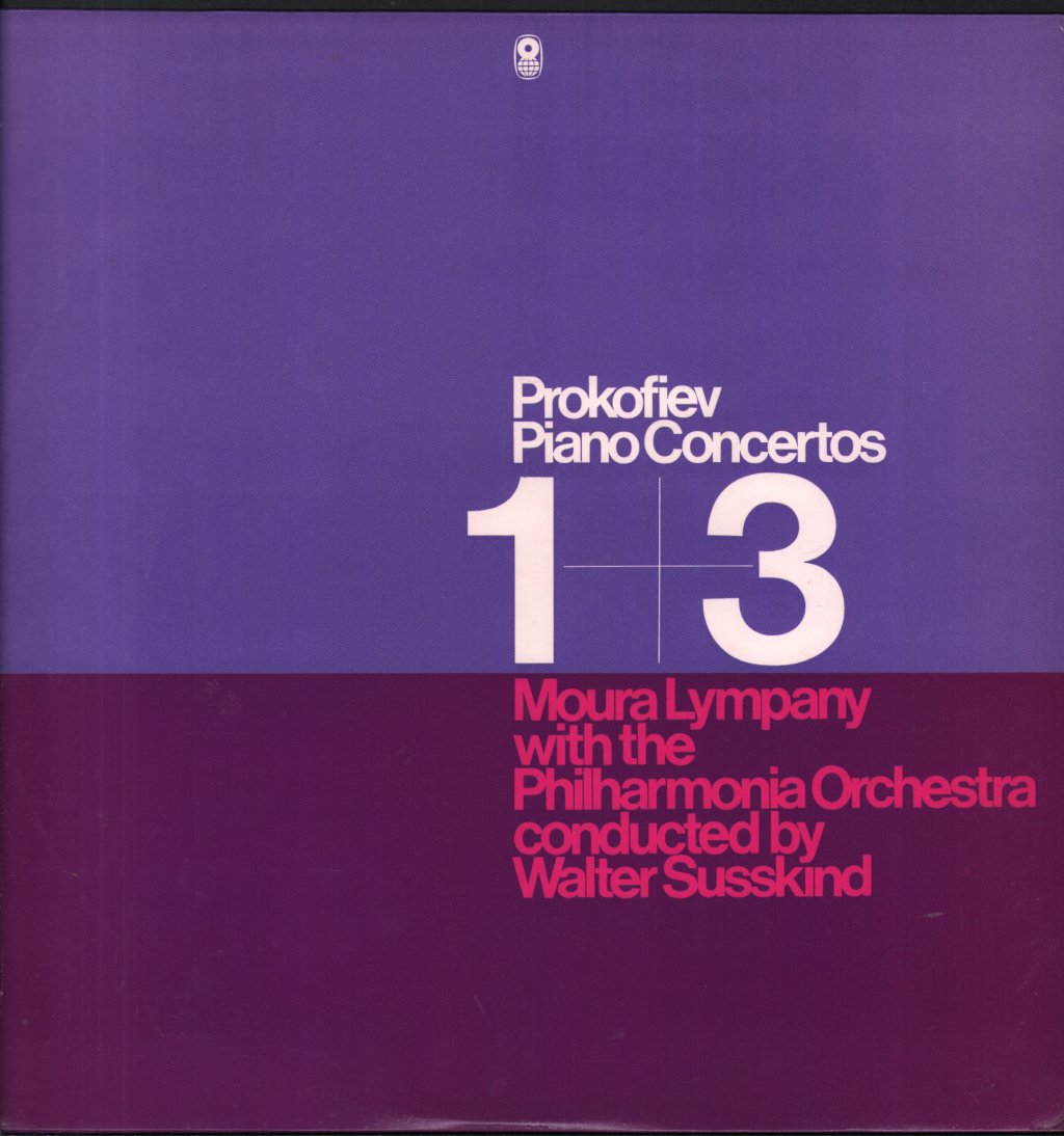 Moura Lympany / Philharmonia Orchestra / Walter Susskind - Prokofieff - Piano Concertos / No. 1 In D Flat Major, Op. 10 / No. 3 In C Minor, Op. 26 - Lp