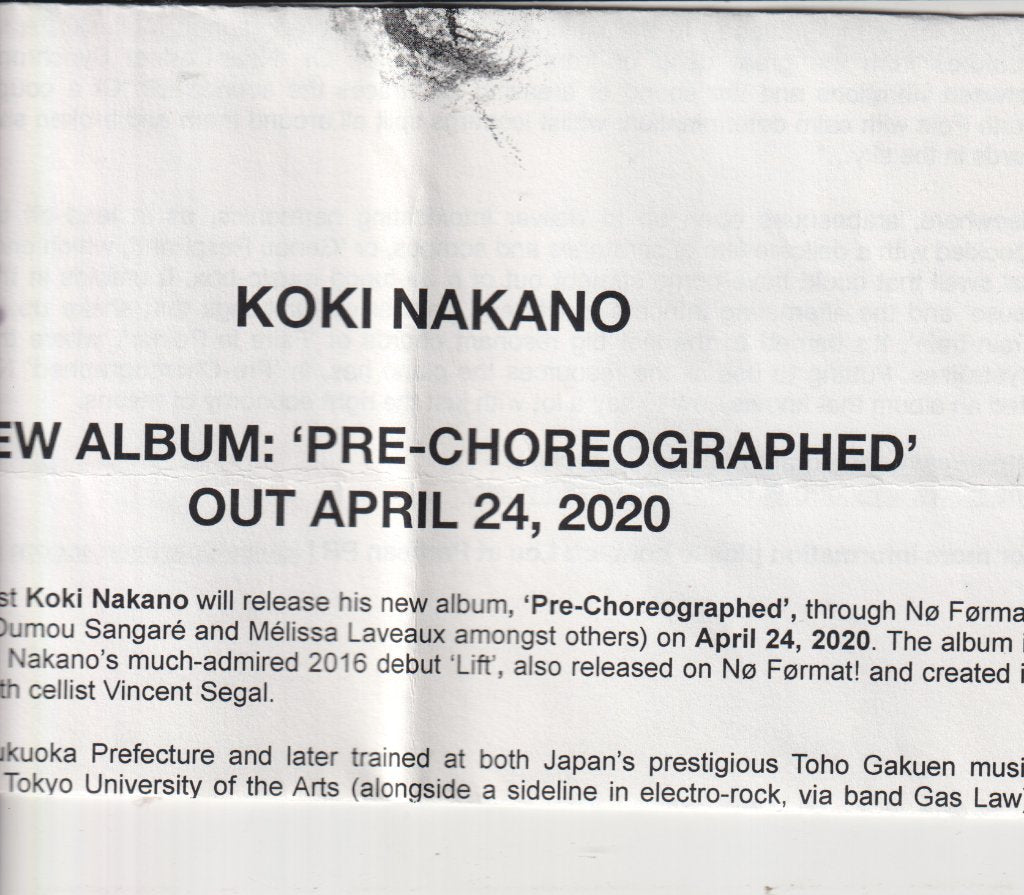 Koki Nakano - Pre-Choreographed - Cdr