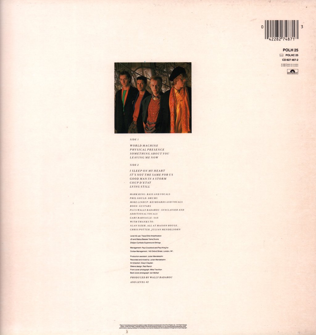 Level 42 - World Machine - Lp