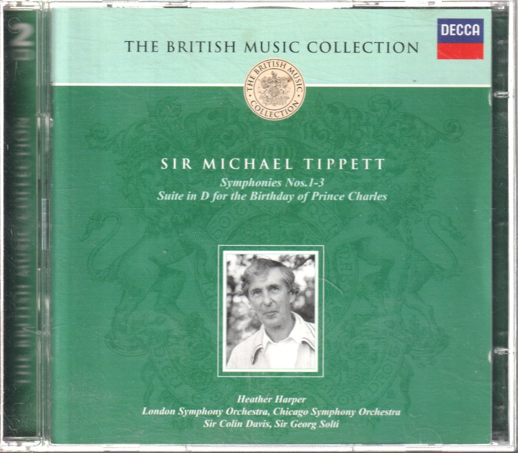Various Artists - Sir Michael Tippett - Symphonies Nos. 1-3 / Suite In D For The Birthday Of Prince Charles - Double Cd
