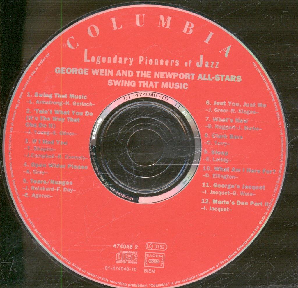 George Wein And The Storyville Sextet - Swing That Music - Cd