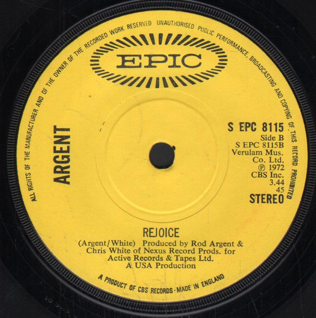 Argent - Tragedy - 7 Inch