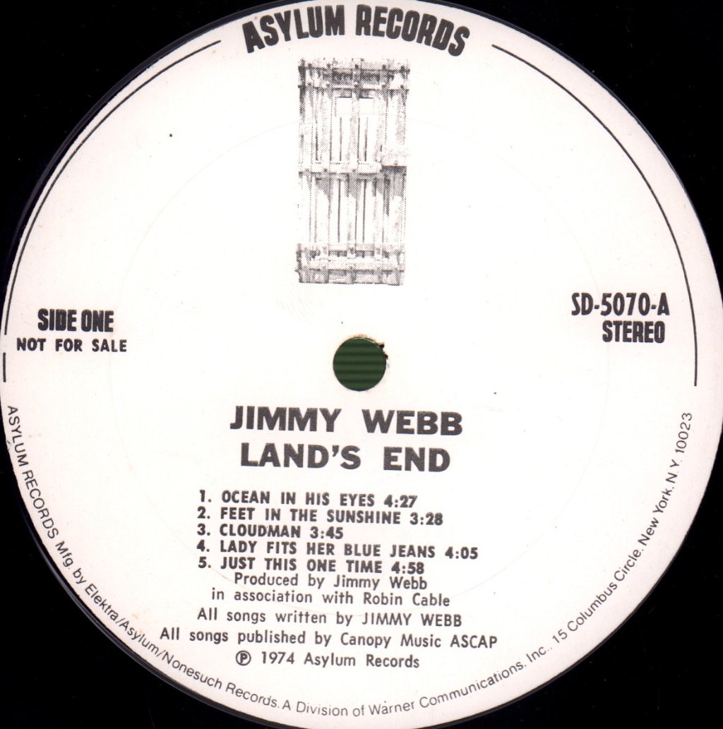 Jimmy Webb - Land's End - Lp