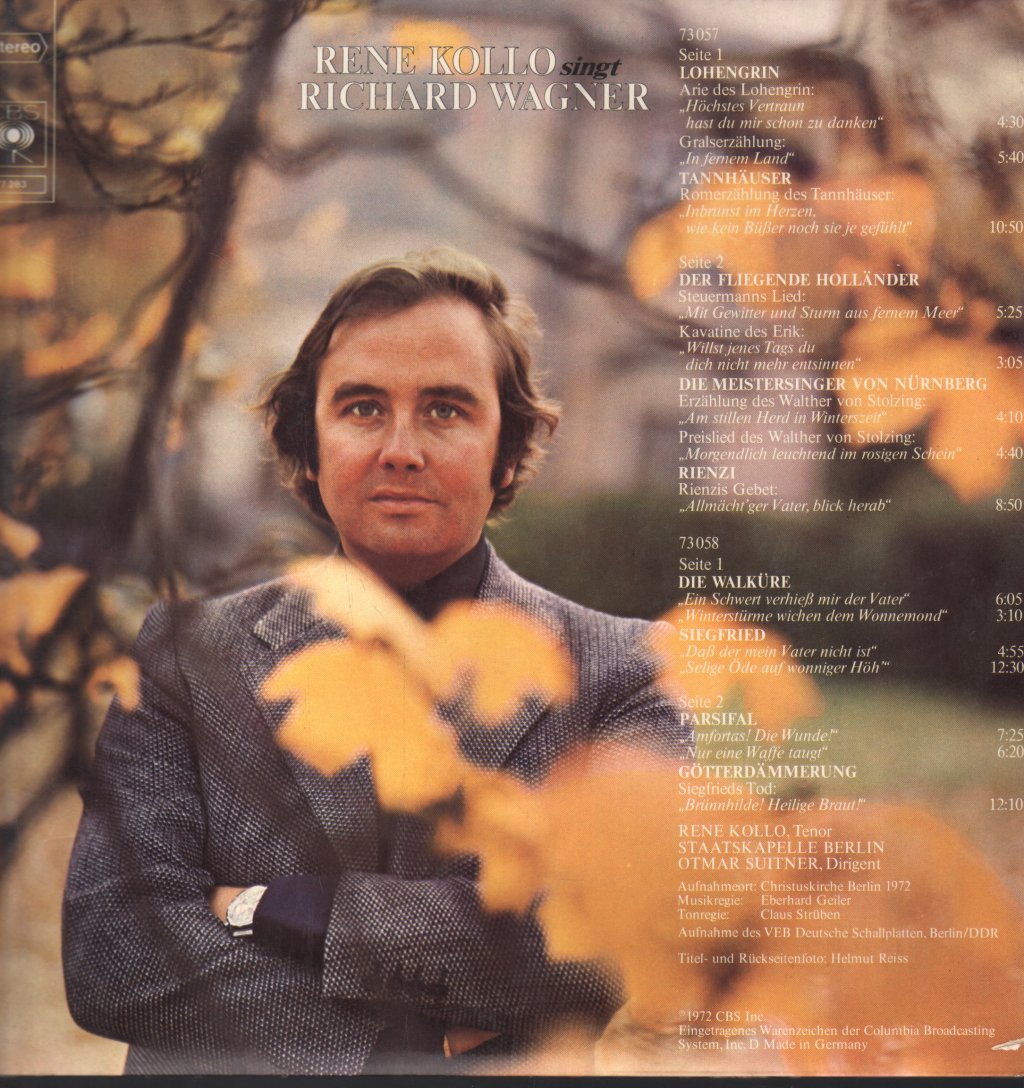 Rene Kollo - Singt Richard Wagner - Double Lp