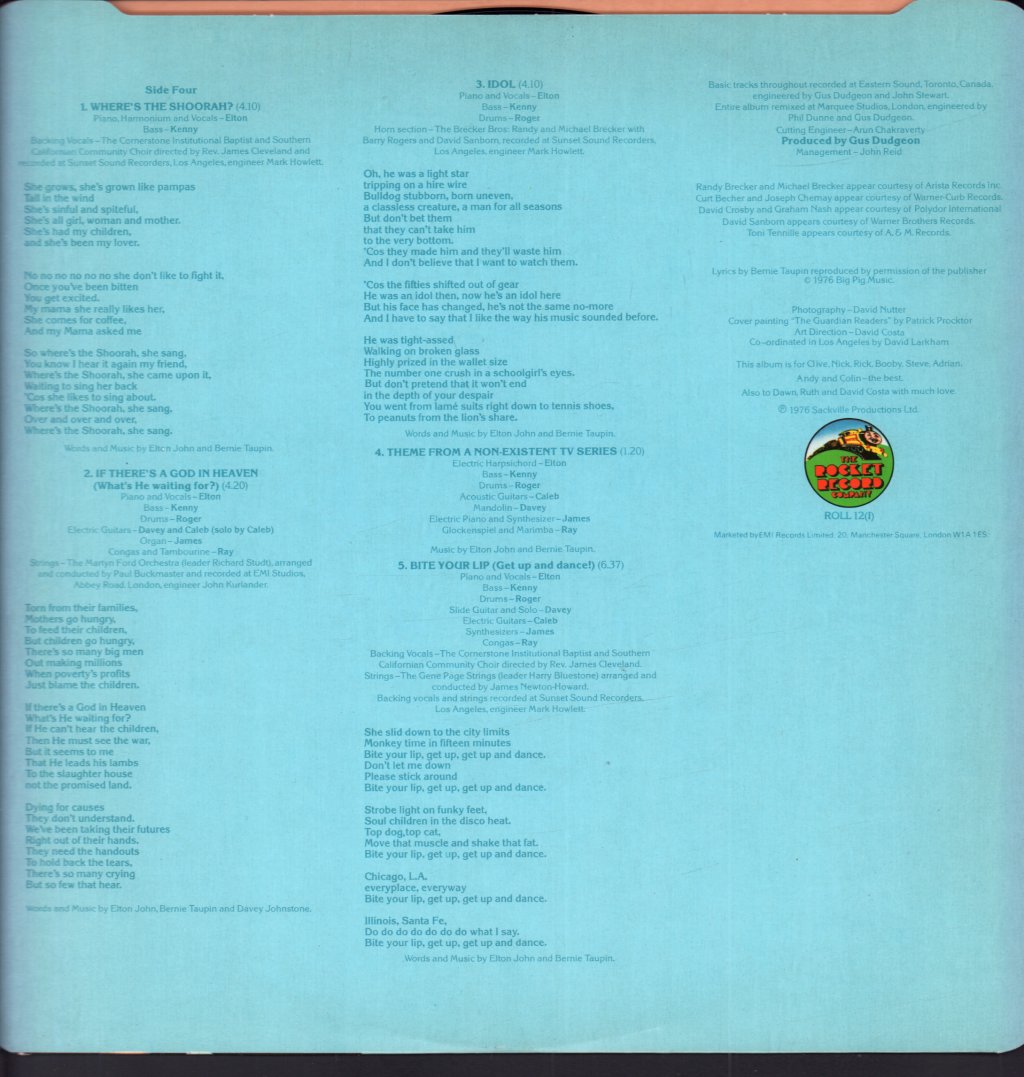 Elton John - Blue Moves - Double Lp