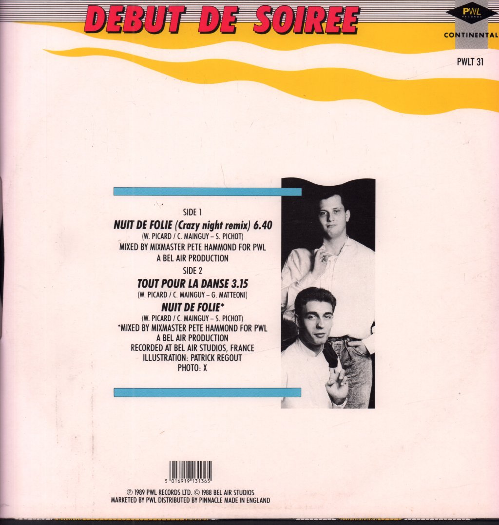 Debut De Soiree - Nuit De Folie - 12 Inch