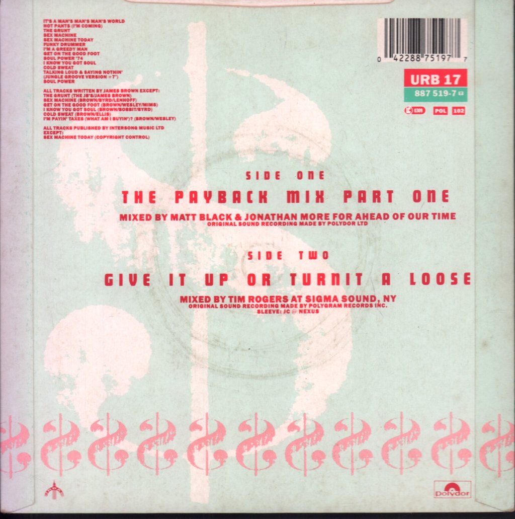 James Brown - Payback Mix Part One - 7 Inch