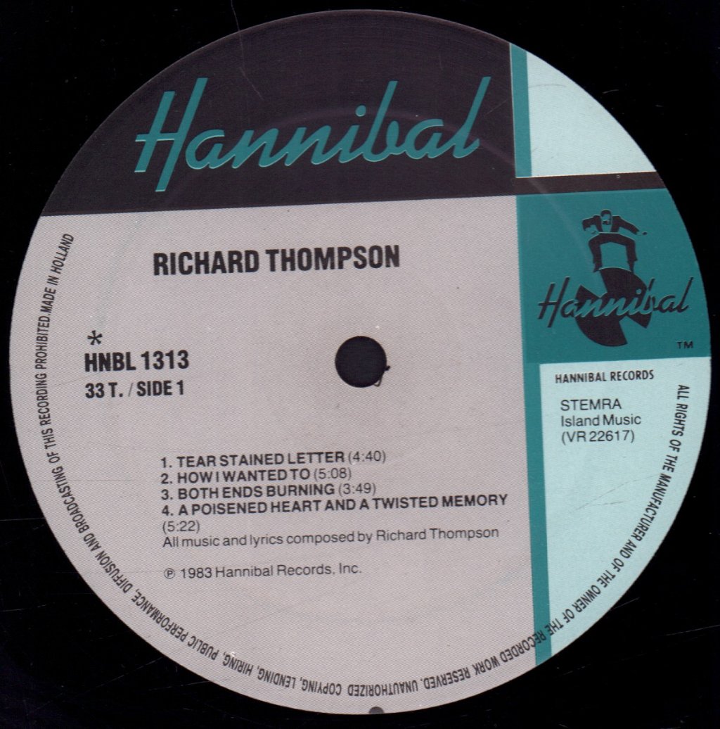 Richard Thompson - Hand Of Kindness - Lp
