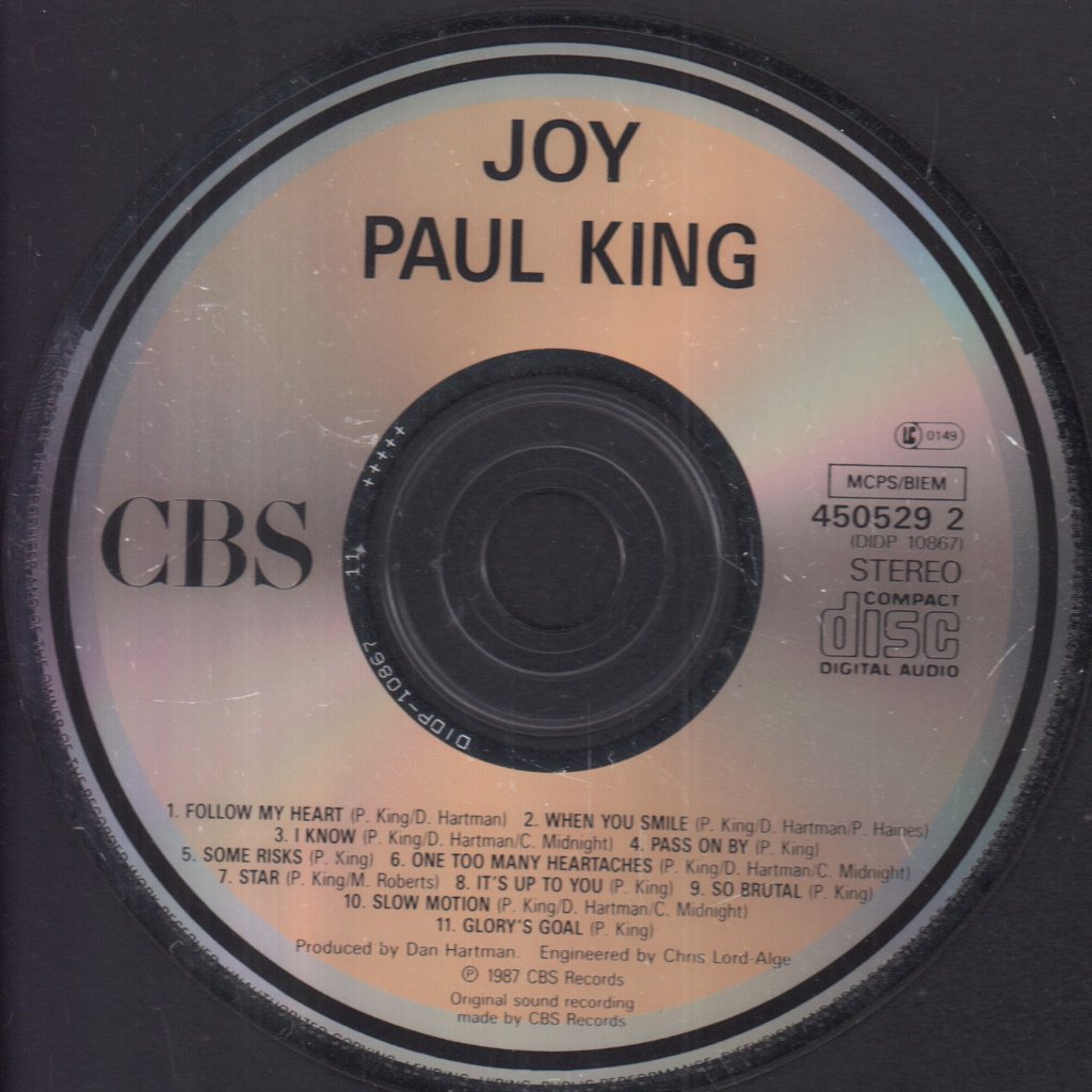 Paul King (80'S Pop) - Joy - Cd