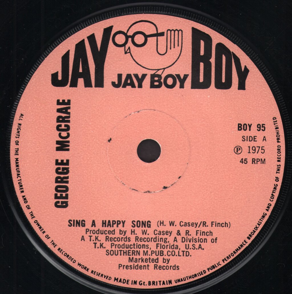 George McCrae - Sing A Happy Song - 7 Inch