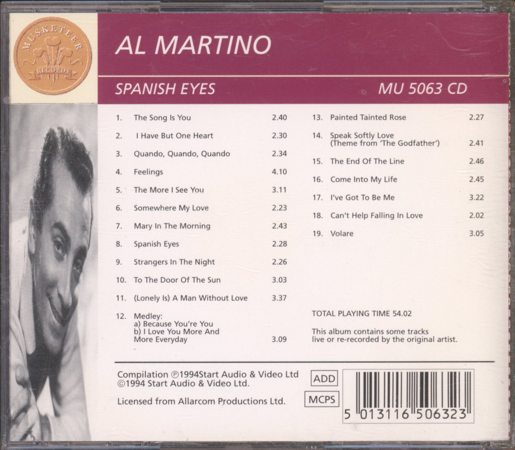 Al Martino - Spanish Eyes - Cd