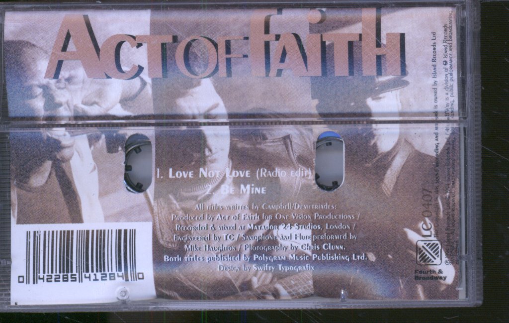 Act Of Faith - Love Not Love - Cassette