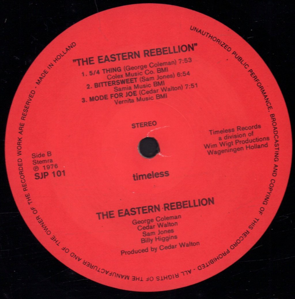 George Coleman Cedar Walton Sam Jones and Billy Higgins - Eastern Rebellion - Lp