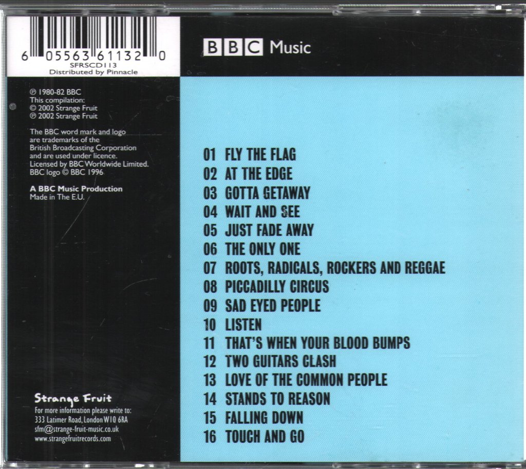 Stiff Little Fingers - The Radio 1 Sessions - Cd