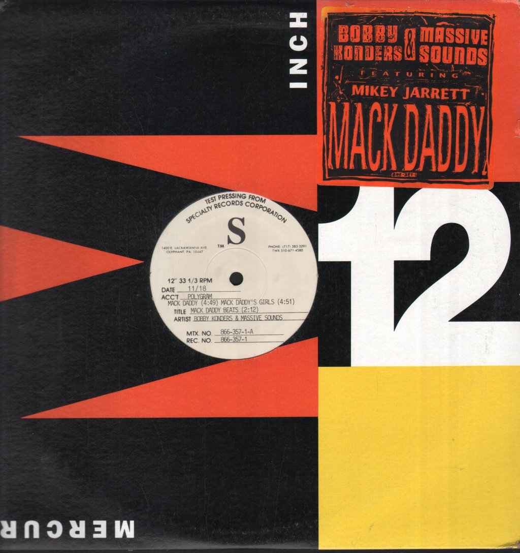Bobby Konders And Massive Sounds - Mack Daddy - 12 Inch