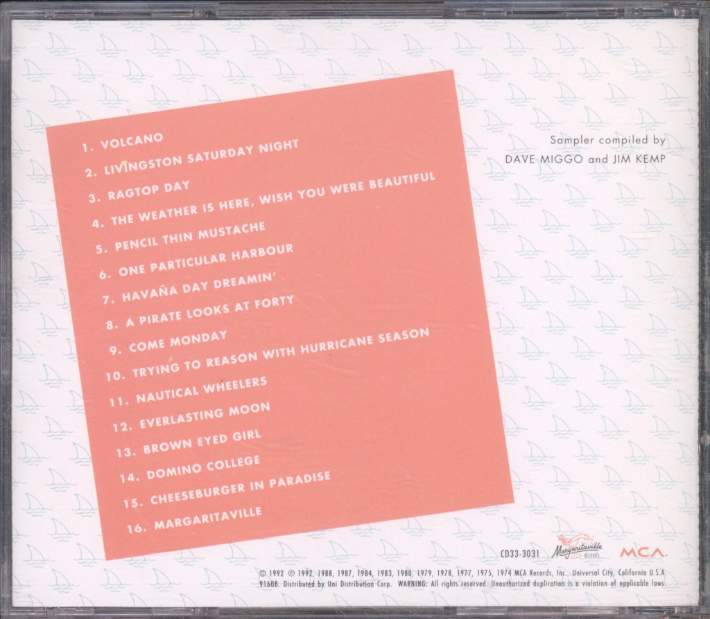 Jimmy Buffett - Boats Beaches Bars & Ballads Sampler - Cd