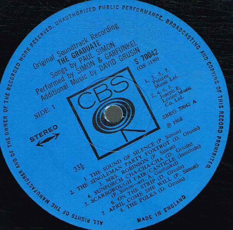Simon And Garfunkel - Graduate (Original Soundtrack) - Lp