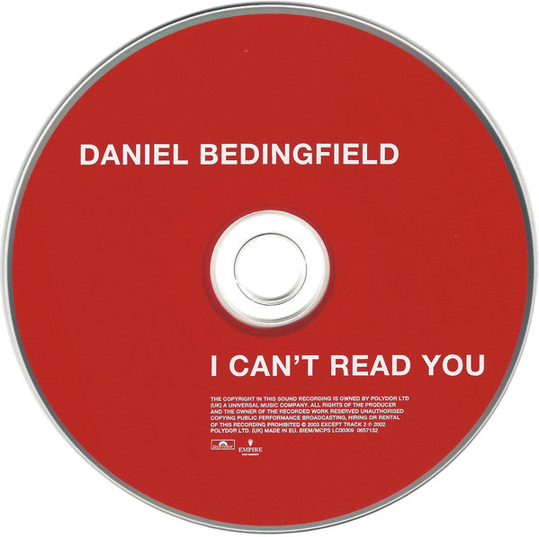 Daniel Bedingfield - I Can't Read You - Cd