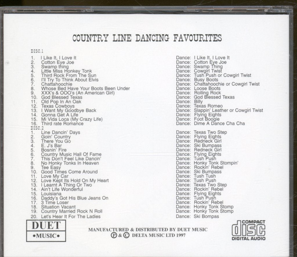 Country Line Dancing Favourites - Country Line Dancing Favourites - Double Cd