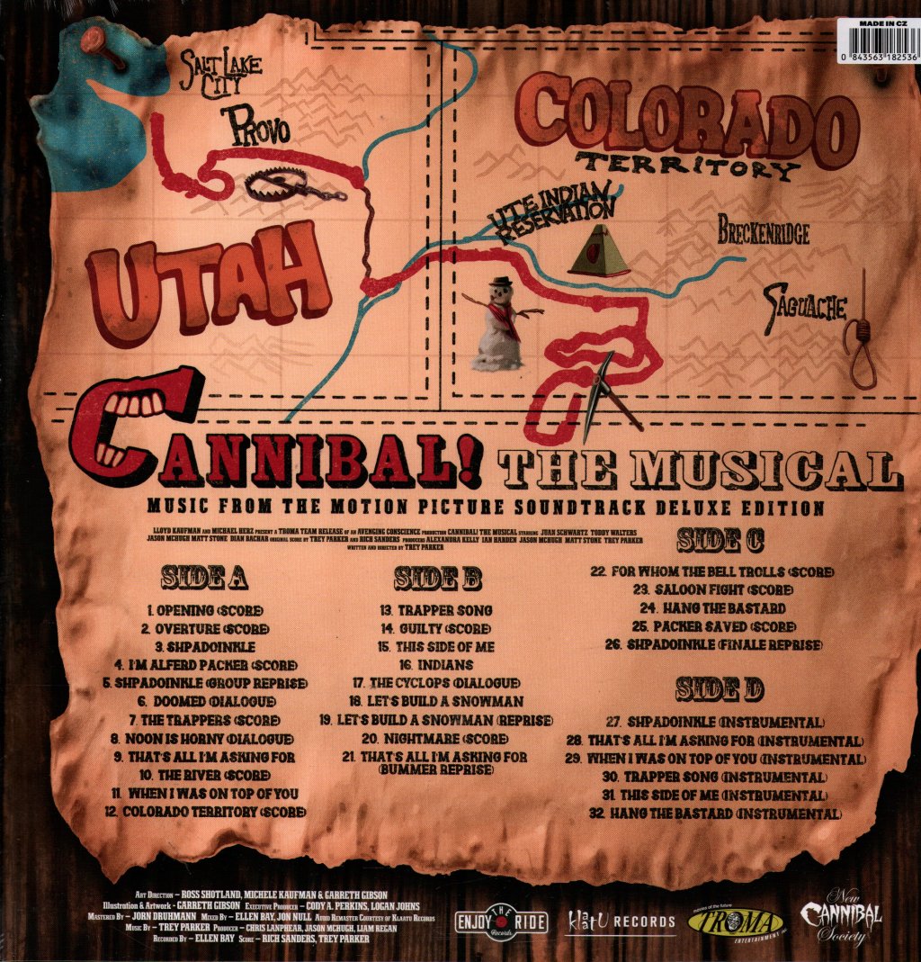 Cannibal! The Musical - Music from the Motion Picture Soundtrack (Deluxe Edition) - Double Lp