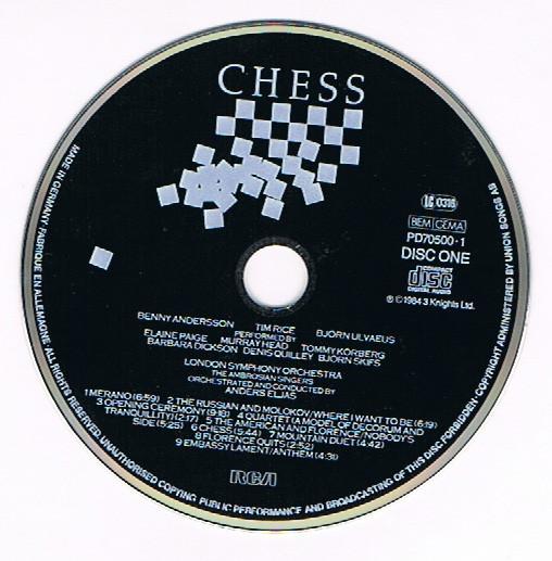 Benny Andersson, Tim Rice, Bjorn Ulvaeus - Chess - Cd Set