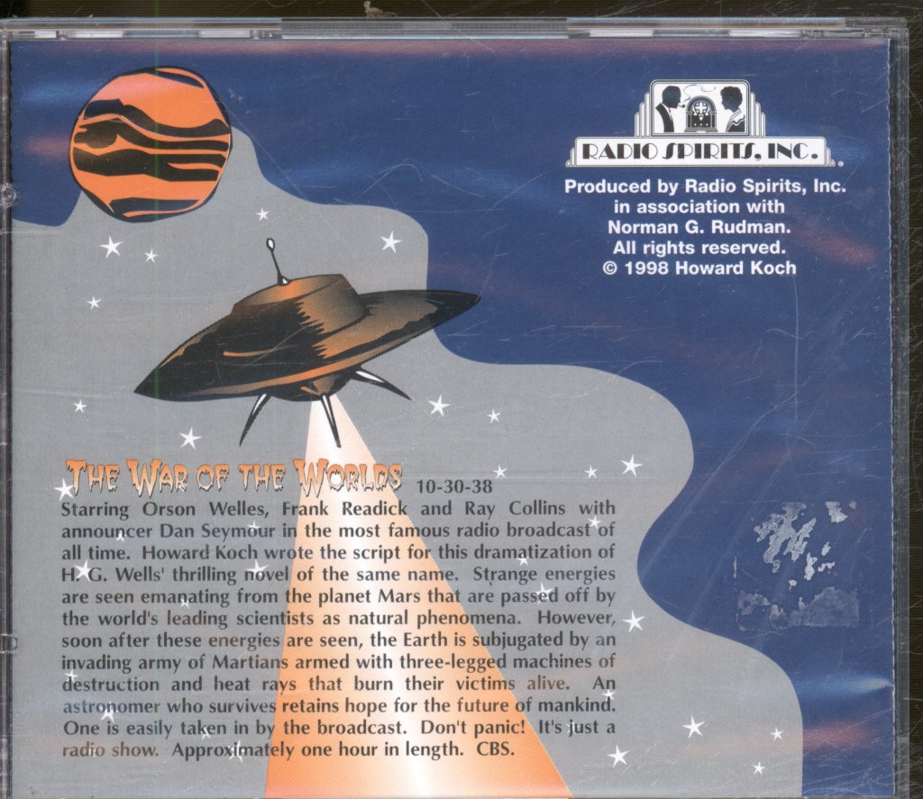 Orson Welles - War Of The Worlds - Cd