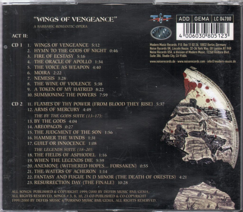 Virgin Steele - House Of Atreus Act 2 - Cd