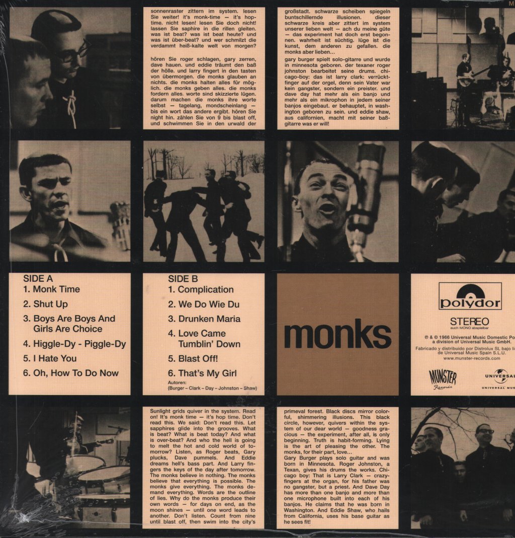 Monks - Black Monk Time - Lp