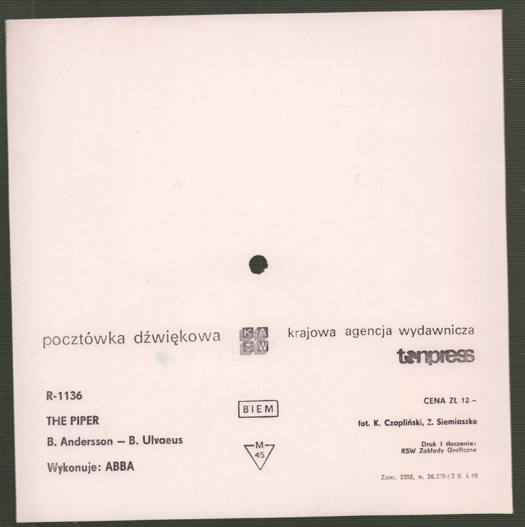 ABBA - Piper - 7 Inch