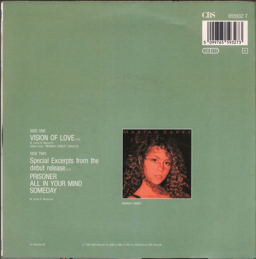 Mariah Carey - Vision Of Love - 7 Inch