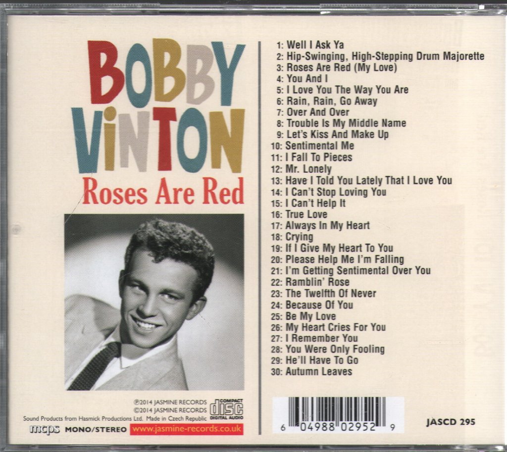 Bobby Vinton - Roses Are Red - Cd