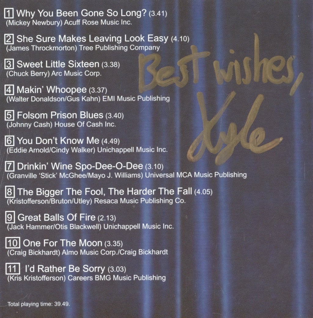 Kyle Esplin - To Memphis And Back - Cd