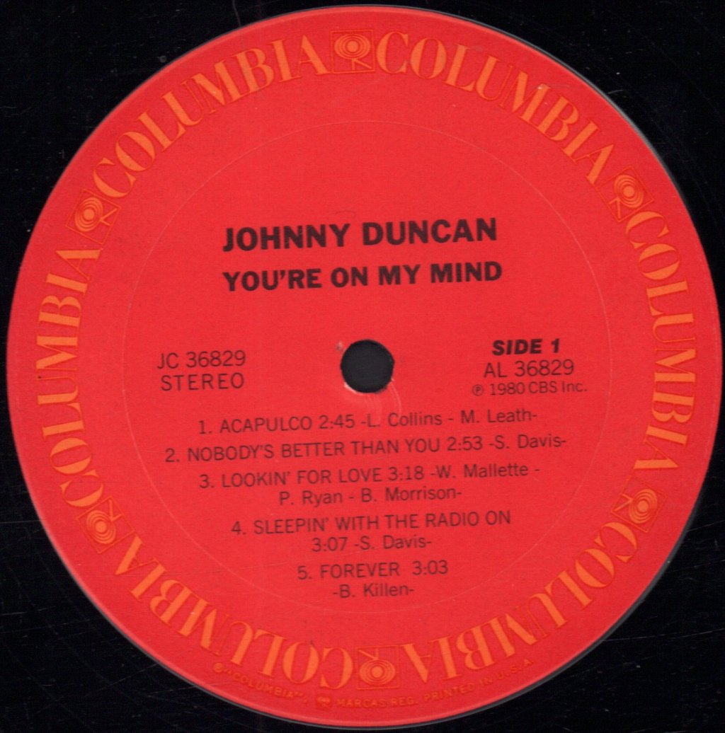 Johnny Duncan - You're On My Mind - Lp