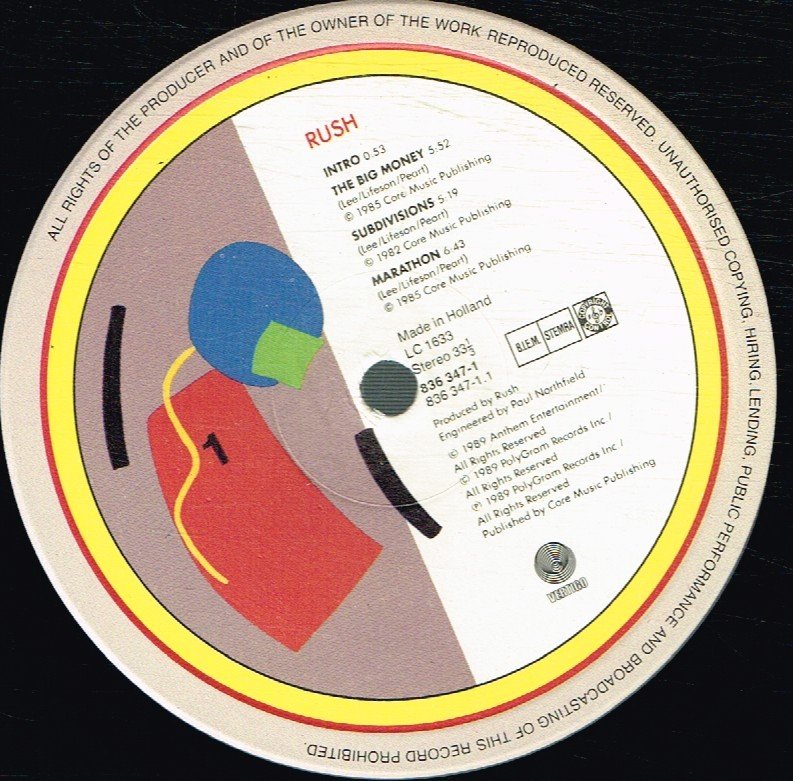 Rush - A Show Of Hands - Double Lp