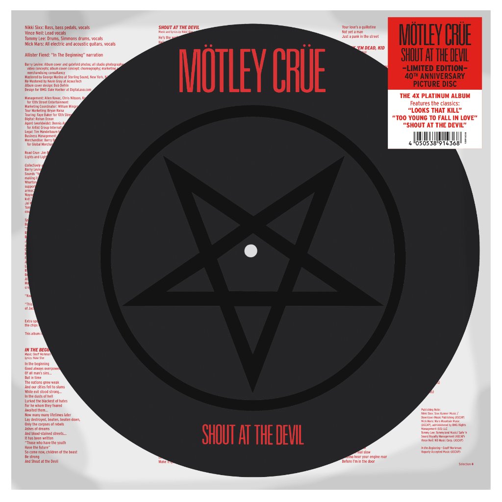 Motley Crue - Shout At The Devil (40th Anniversary) - Lp