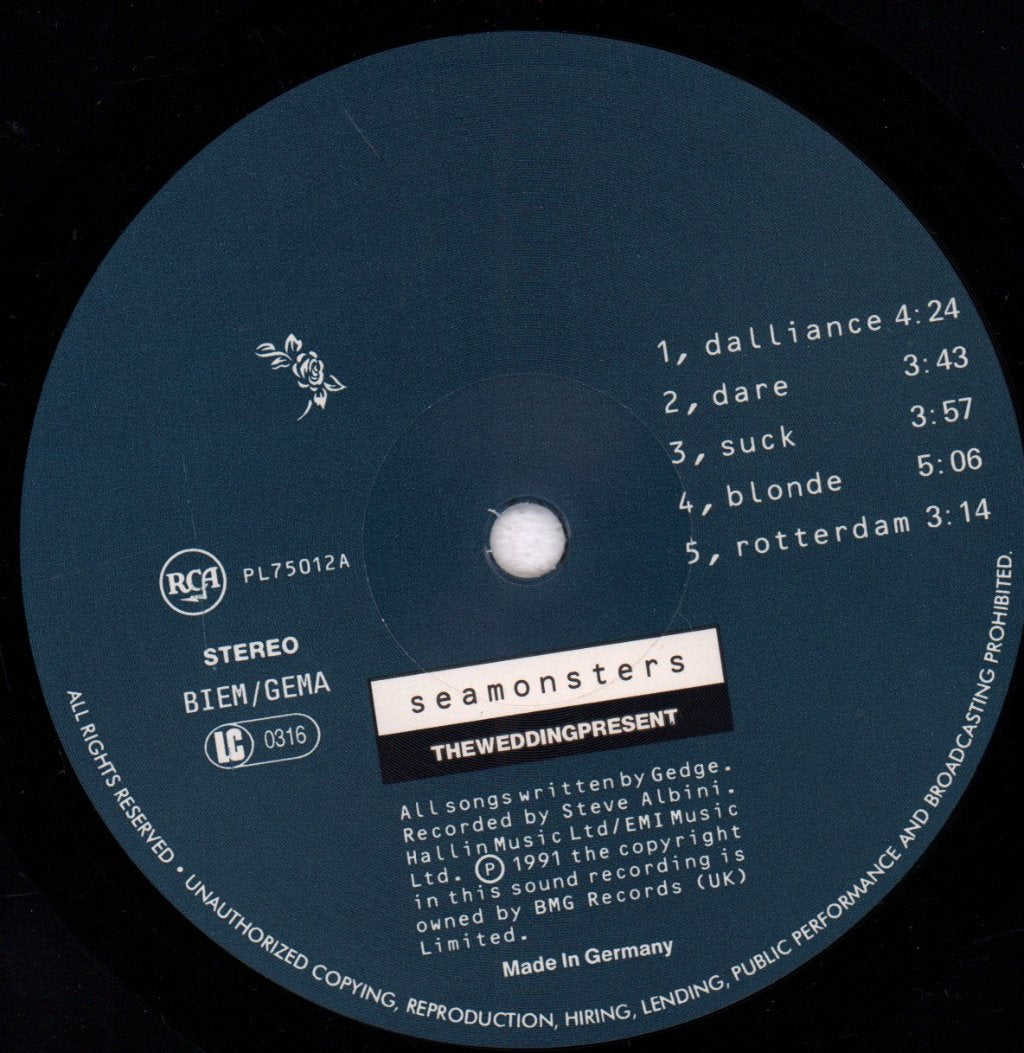 Wedding Present - Seamonsters - Lp